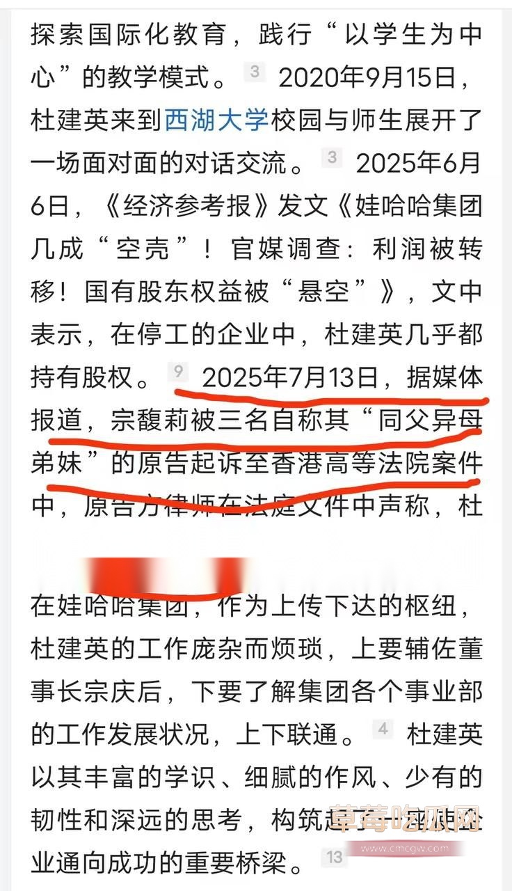 娃哈哈遗产争夺战4 娃哈哈遗产争夺战4