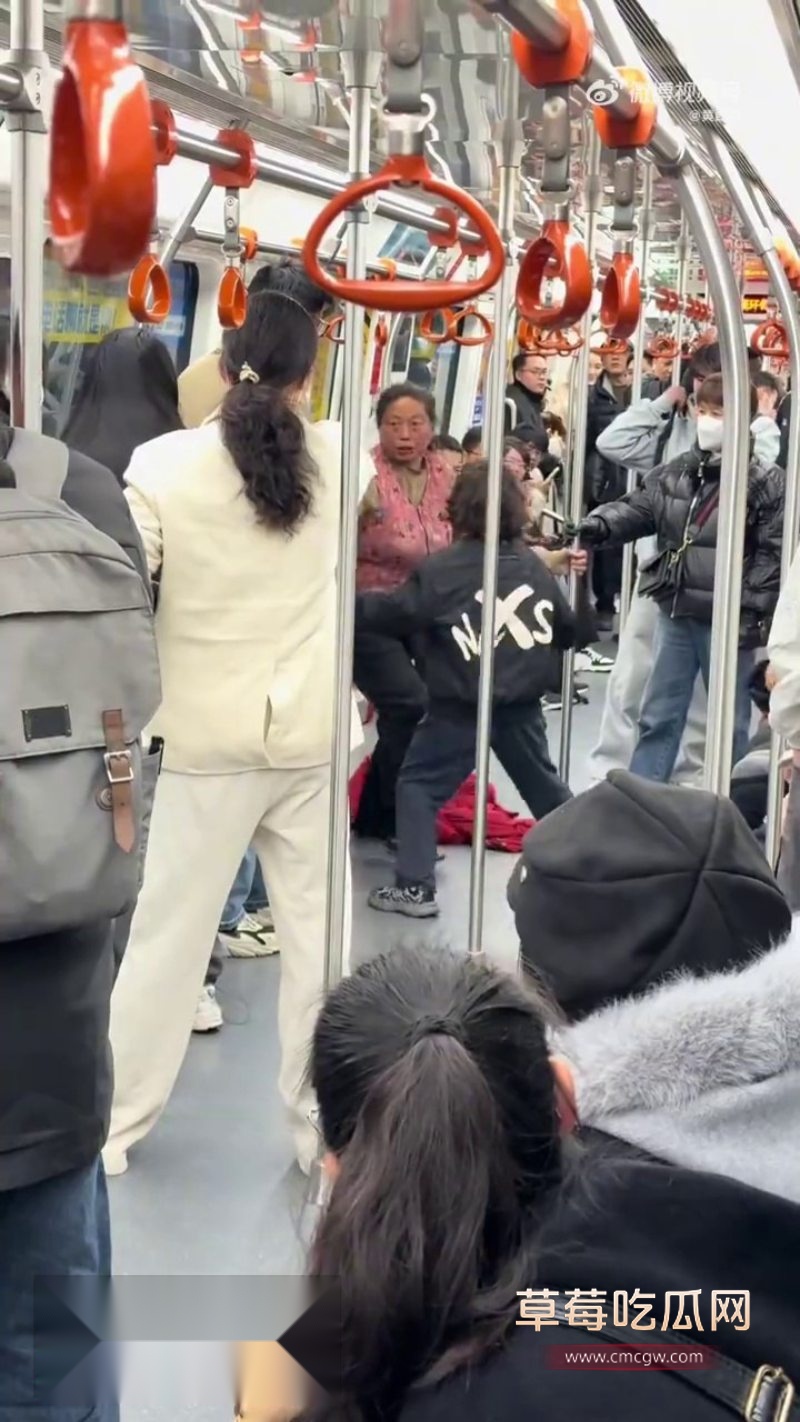 杭州地铁9号线惊现年轻妹子和老大妈撕逼大战6 杭州地铁9号线惊现年轻妹子和老大妈撕逼大战6
