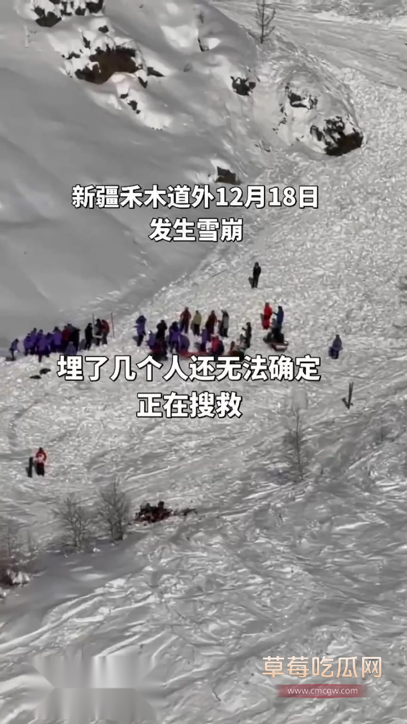 新疆禾木吉克普林滑雪场突发雪崩3 新疆禾木吉克普林滑雪场突发雪崩3