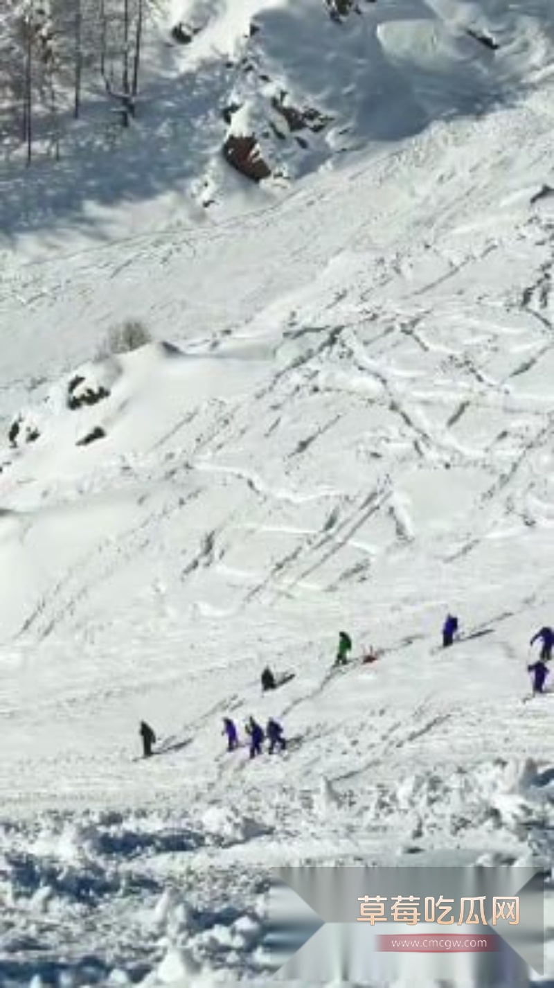 新疆禾木吉克普林滑雪场突发雪崩 4 新疆禾木吉克普林滑雪场突发雪崩 4