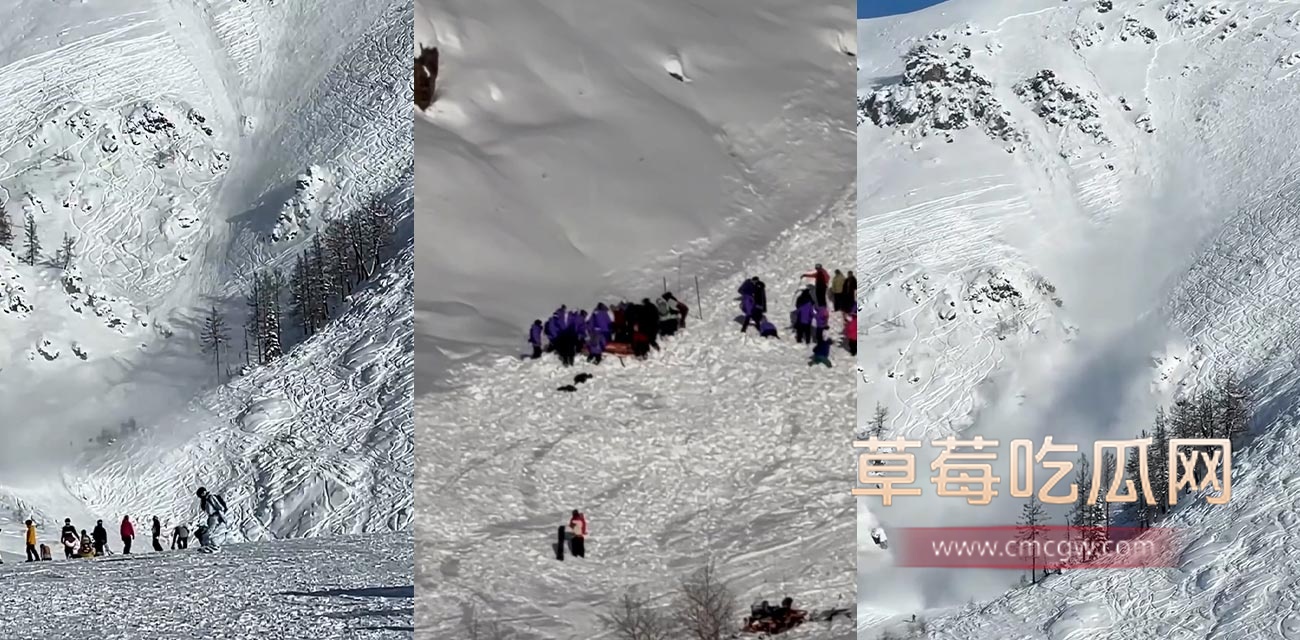新疆禾木吉克普林滑雪场突发雪崩.jpg 新疆禾木吉克普林滑雪场突发雪崩.jpg
