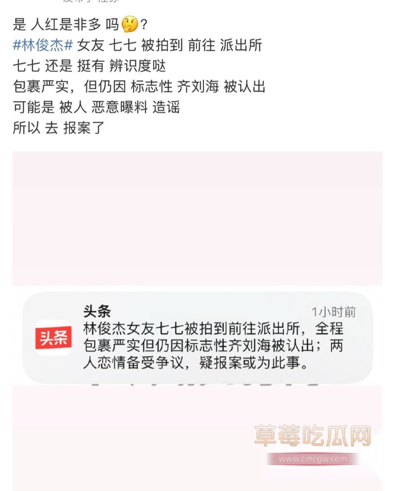 林俊杰女友被拍去派出所报案1 林俊杰女友被拍去派出所报案1