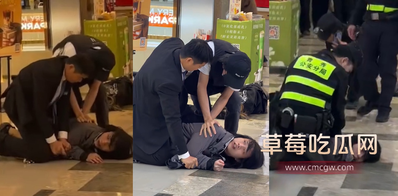 南宁航洋城商场一男子扮女装持刀伤人.jpg 南宁航洋城商场一男子扮女装持刀伤人.jpg