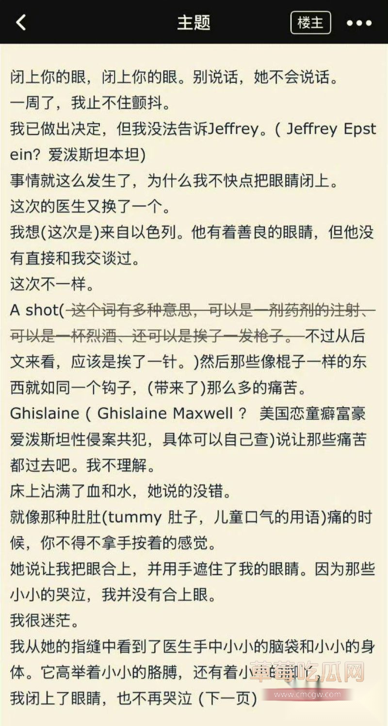 爱泼斯坦案300万页文件全公开4 爱泼斯坦案300万页文件全公开4