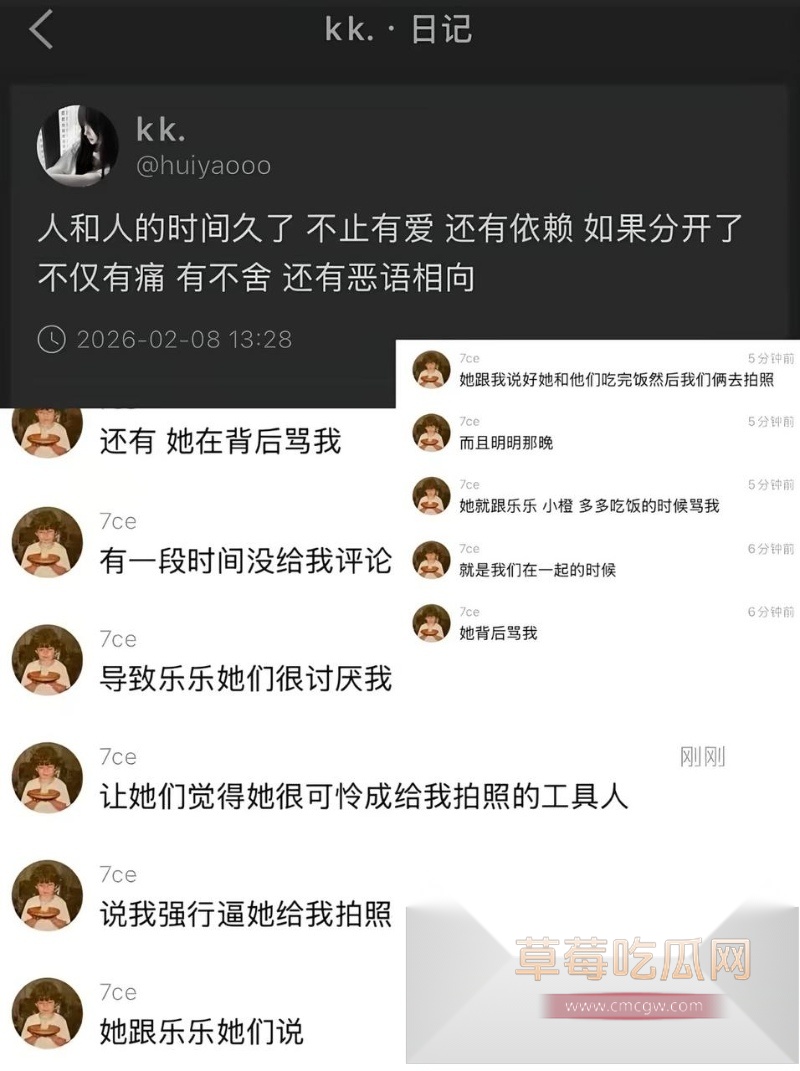 54w粉丝女神凡随意张艺凡 被现任男友7ce发小作文实锤出轨 15