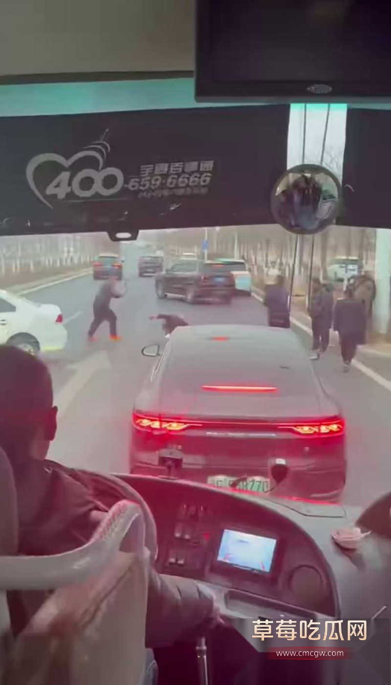 河北公路惊现 斧头砍人 8