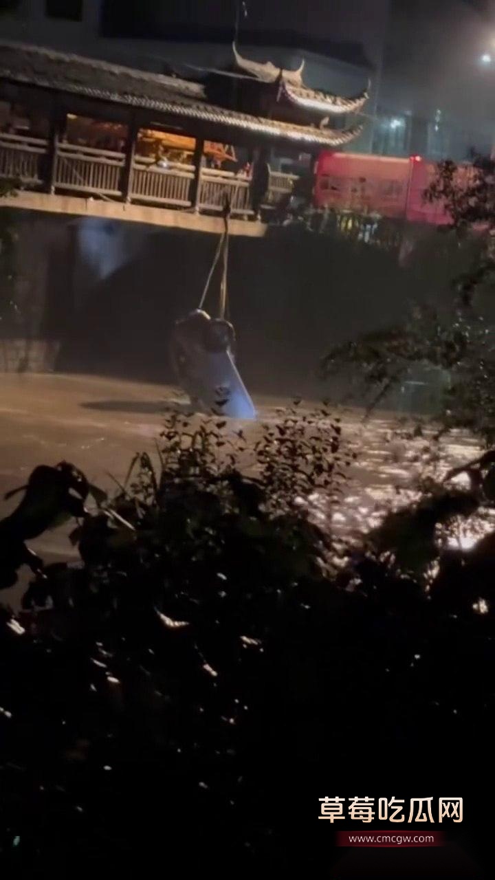 高颜值美妻新手开车操作不当疑似酒驾 致使银色SUV失控坠河3 高颜值美妻新手开车操作不当疑似酒驾 致使银色SUV失控坠河3