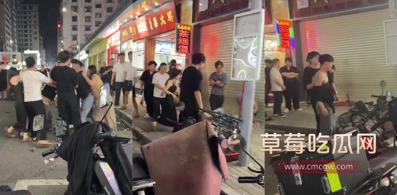 街头惊现精神小伙小妹打群架.jpg