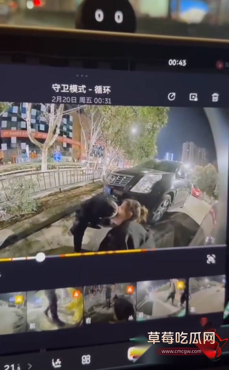 小情侣路边舌吻监控视频1