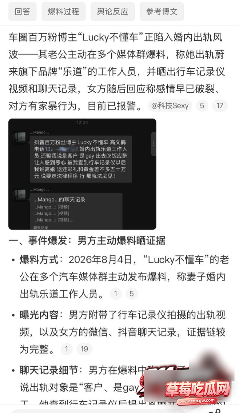 百万粉汽车女博主 Lucky不懂车15