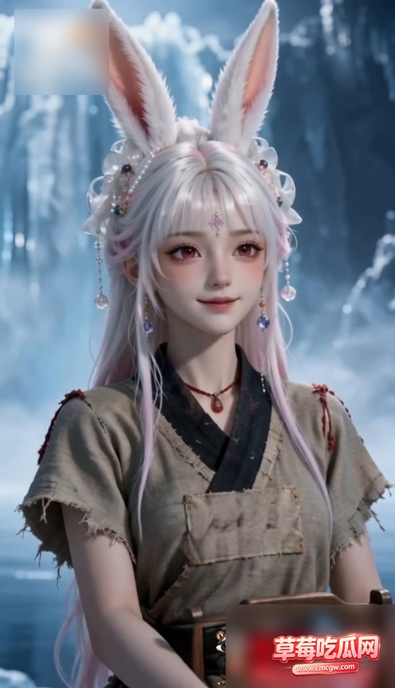 AI短剧《雪狼太子神兔妻》 1 AI短剧《雪狼太子神兔妻》 1