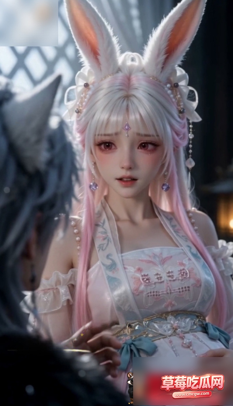 AI短剧《雪狼太子神兔妻》 8 AI短剧《雪狼太子神兔妻》 8