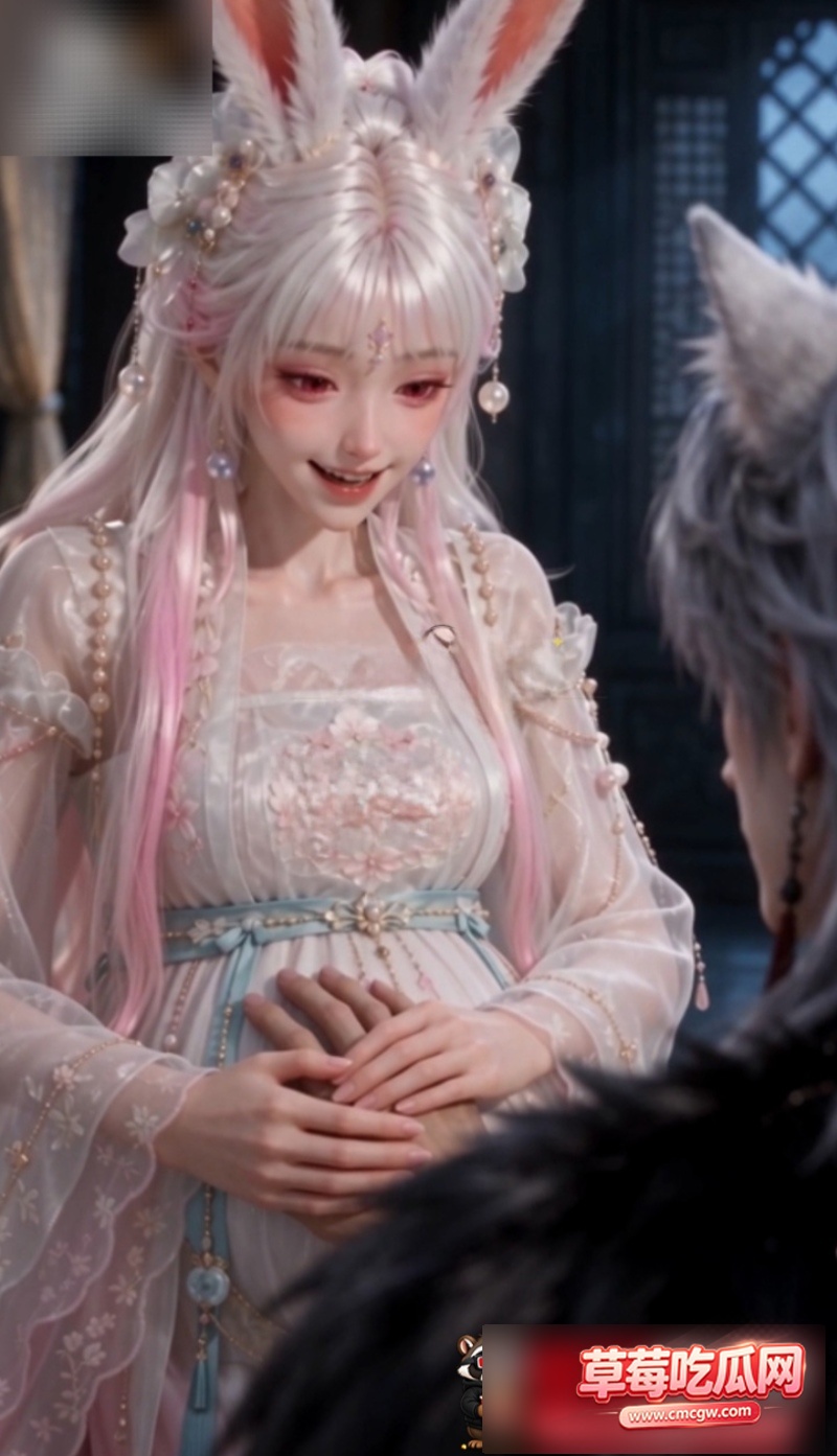 AI短剧《雪狼太子神兔妻》 9 AI短剧《雪狼太子神兔妻》 9