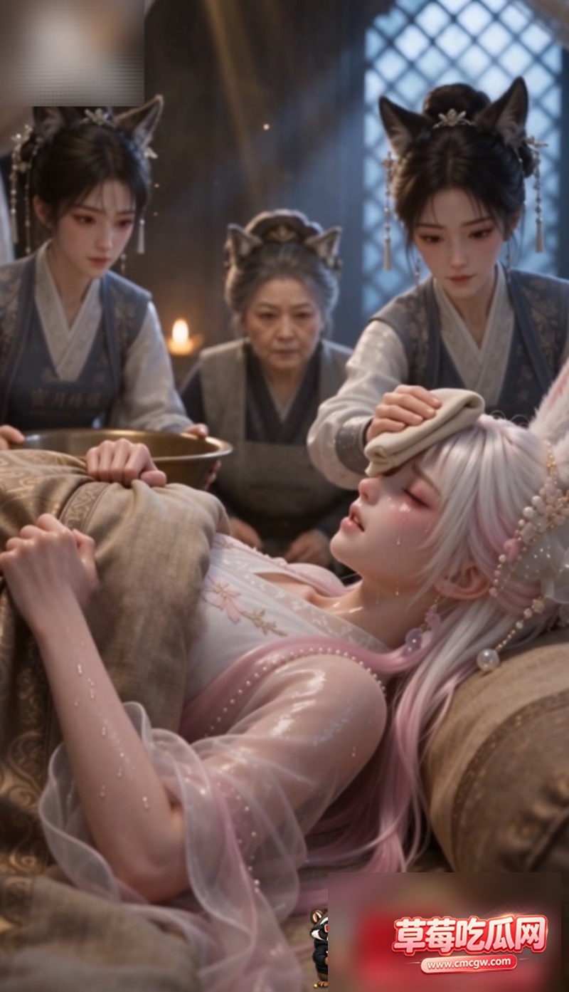 AI短剧《雪狼太子神兔妻》 10 AI短剧《雪狼太子神兔妻》 10